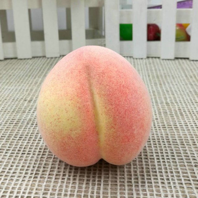 MYG Artificial Fruits Simulated Plastic Fruit Model Decoration For Home Kitchen Tabletop Decor Kids Toy Orange Peach Pear Watermelon