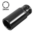 thumbnail image 2 of Unique Bargains 1/2-inch Drive 24mm 6-Point Deep Impact Socket, Cr-V Steel, 2 of 6