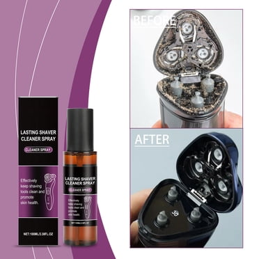 Vaporisateur Nettoyant Multicolore pour Rasoir 100 ml, Prévention de la Rouille, Éliminateur d'Accumulation, Désodorisant Frais pour Rasoirs, Rasoirs Électriques, Désinfectant, Outil d'Entretien Hygiénique, Facile à Utiliser, Poids 0,28 Lb