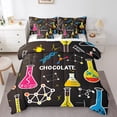 thumbnail image 1 of Ensemble de couette de chimie YST, lit de 7 pièces dans un sac, thème d'équation chimique, Queen Size, 1 of 5
