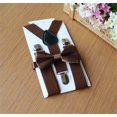 thumbnail image 2 of Gupgi Kids Solid Adjustable Elastic Suspenders Y-back Suspender Bow Tie Set, 2 of 3