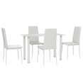thumbnail image 1 of HOMCOM Dining Table Set Modern Kitchen Table and Chairs Set 5 Pieces, 1 of 10