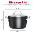 thumbnail image 2 of Kitchen Aid Hard Anodized 7.6L Stock Pot, 2 of 5