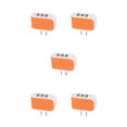 thumbnail image 1 of crativent Wall Charger 3 Port Universal Lightweight Compact USB Power Adapter Phone Charging Cell Cameras MP3 Gift Mobile Orange 5Set, 1 of 6