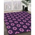 thumbnail image 3 of Ahgly Tapis Rectangulaire Lavable en Machine Orchidée Violet, 2 Pieds x 4 Pieds, 3 of 7