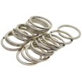 thumbnail image 3 of Abbracc Various Split Key Rings Keys Chain Bag Charms Clasp flat round circle clip 1 1, 3 of 9