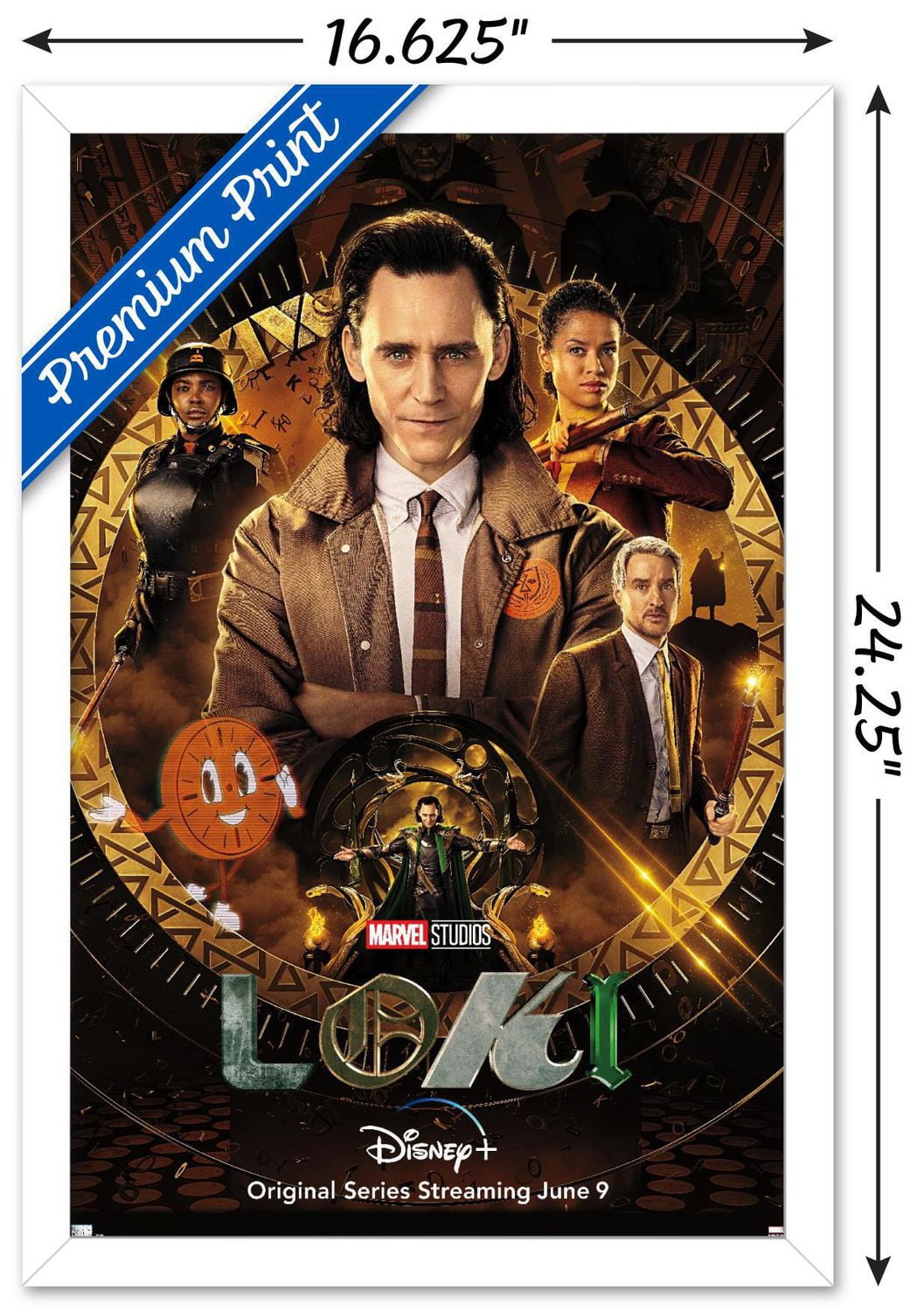 Marvel Loki - One Sheet Wall Poster, 14.725" x 22.375" Framed
