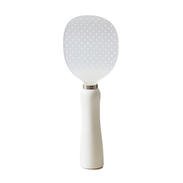 Cuillère à Riz Hygiénique Autoportante pour Cuisine avec Base pour Gobelet et Conception en Silicone Résistant à la Chaleur pour Comptoirs