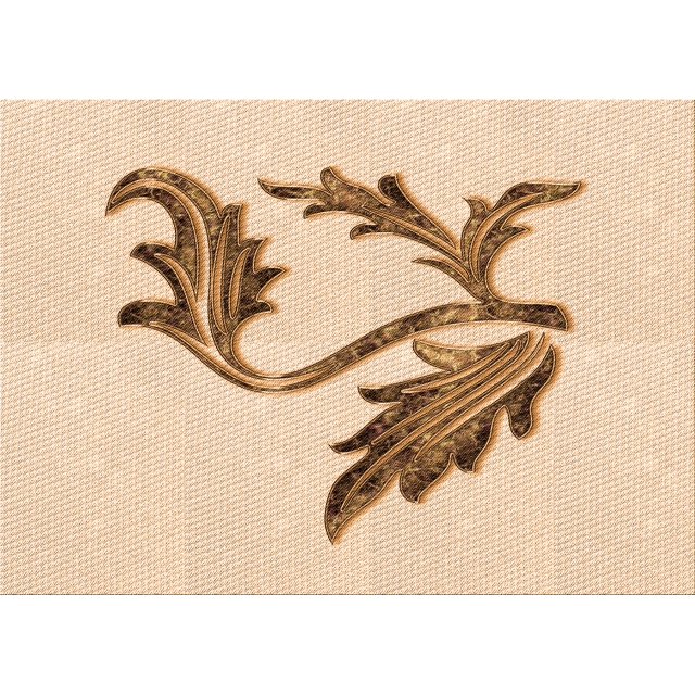 Ahgly Company Tapis d'Intérieur Lavables en Machine, Rectangle Transitionnel Brun Bronze, 4' x 6'