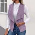 thumbnail image 2 of 2024 Women's Fall Winter Casual Long Sleeve Solid Color Cardigan with Front Button and Pocket Design, 2 of 5