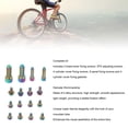 thumbnail image 4 of Mountain Bike Brake Lever Screw Kit Ti Alloy Adjustment Screws Washer Cycling, 4 of 7