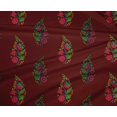 thumbnail image 4 of oneOone Polyester Lycra Fabric Leaves & Floral Block Print Fabric By The Yard 56 Inch Wide, 4 of 4