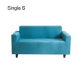 thumbnail image 1 of kurtrusly Solid Color Sofa Cover Elastic Couch Dust-proof Anti-slide Slipcover 1/2/3/4 Seater Covers Protector Full Coverage Lake blue S, 1 of 9