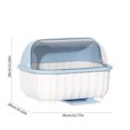 thumbnail image 3 of TIMIFIS Kitchen Dishware Organizer - Adjustable Rack for Plates and Bowls with Drainage - Utensil Storage Box with Lid - Cabinet for Tableware Kitchen Essentials, 3 of 6