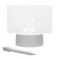 thumbnail image 2 of Vaidha Tableau de Notes Transparent Tableau d'Écriture Effaçable pour Messages Bureau à Domicile Petit Tableau Blanc Lampe de Table 3 ml, 2 of 2