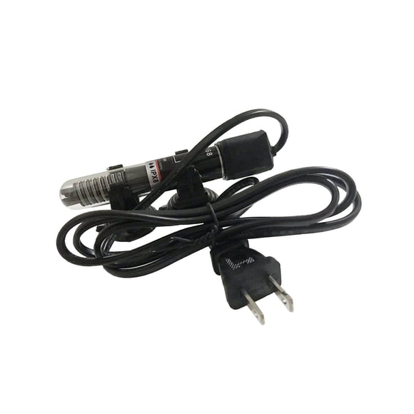 Small Aquarium Heater Submersible Precise w/ Aquarium Heater Sucker Cup US Plug 25w