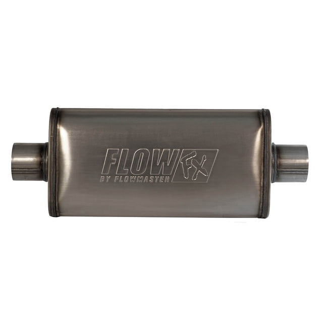 Flowmaster Silencieux d'Échappement 71249 FlowFX; Universel; 9 Pouces de Large; Entrée Centrale Unique 3 Pouces; Sortie Centrale Unique 3 Pouces; Longueur de 24 Pouces