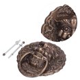 thumbnail image 3 of Door Knocker, Double Door Handle Easy To Use Heavy Pull  For Double Door For Wooden Door Courtyard, 3 of 8