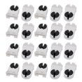 thumbnail image 1 of Unique Bargains 20Pcs AC 500V 2A G5-F288L T5 Light Socket G5 Base Fluorescent Lamp Holder White, 1 of 3