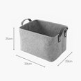 thumbnail image 2 of Bangcool Felt Storage Basket Hand-held Simple Felt Organizer Box Storage Bin with Handle, 2 of 10
