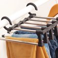 thumbnail image 5 of Trouser Hangers Multifunctional Trouser Rack Retractable Trouser Storage Rack Multifunctional Trouser Hangers Stainless Steel Hangers Home Multifunctional Foldable Trouser Rack, 5 of 5