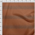 thumbnail image 3 of oneOone Tissu Popeline de Coton Rayé & Paisley Imprimé Ikat au Mètre 42 Pouces de Large, 3 of 4