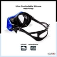 thumbnail image 5 of Masque de natation adulte Dolfino Pro Theos Bleu, 5 of 5