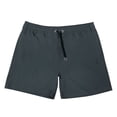 thumbnail image 1 of FhsagQ Board Shorts Men's 17 4th of July Men's Athleisure Loose Solid Color Beach Shorts Mens Board Shorts 5 Inch Inseam Green Mens Board Shorts Beach with Compression Liner Grey L, 1 of 4