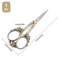 thumbnail image 4 of HLONK 2Inch Stainless Steel Scissors Silver Sewing Embroidery Scissors Small Precision Detail Scissors Vintage Shears Sharp Cutter for Fabric Paper Cutting Craft Art Work DIY Tool DIY, 4 of 7