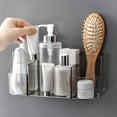 thumbnail image 1 of JMYHOAM Storage Bags Cosmetic Storage Box Wall-mounted Shelves Home Washstand Lipstick Organising Plastic Box Home Storage, 1 of 6