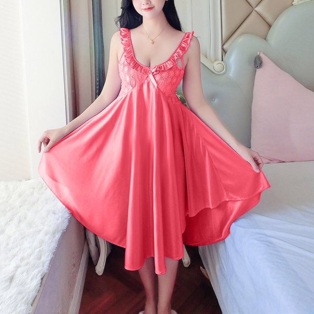 Ovzne Robes Grande Taille pour Femmes aux Formes Robe de Plage Mode Femmes Été Col en V Décontractée Unie Sans Manches Chemises de Nuit Robe Grande Taille Liquidation