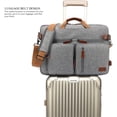 thumbnail image 4 of Convertible Backpack Messenger Shoulder bag Laptop Case Handbag Business Briefcase Multi-functional Travel Rucksack Fits 17.3 Inch Laptop For Men/Women (Grey), 4 of 7