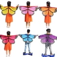 thumbnail image 3 of Gupgi Boys Girls Wings Accessory, Butterfly Party Dress Up, Fairy Cosplay Cape, 3 of 3