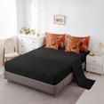 thumbnail image 3 of YST Abstract Oil Painting 7-Piece Bedding Set, Full, Orange Brown, Ombre, Gradient, Modern Abstract Design, 3 of 4
