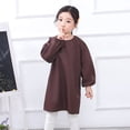thumbnail image 2 of Girls Tops Tees & Shirts Kid Art Smock Solid Color Apron for Children Printed Artist Painting Aprons Smocks With Long Sleeve for Kids, 2 of 3