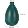 thumbnail image 2 of Unique Bargains Flower Vase, Ceramic Vases Matte Small Floral Vases for Home Decor, Dark Green, 2 of 5