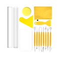 thumbnail image 4 of jifeng Polymer Clay Cutter Tools Acrylic Clay Roller Acrylic Sheet with Shave, Handmade 15Pcs, 4 of 9