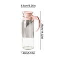 thumbnail image 3 of Glass Water Jug Pitcher,Heat Resistant Beverage Container Carafe,Leak Proof Lid Large Capacity Easy Clean Design Glass Water Jug Pitcher,Suitable For Tea Juice Milk Serving Glass Water Jug Pitcher, 3 of 6