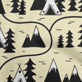 thumbnail image 1 of oneOone Cotton Jersey Pale Yellow Fabric Mountain Pattern Sewing Craft Projects Fabric Prints By Yard 58 Inch Wide, 1 of 5