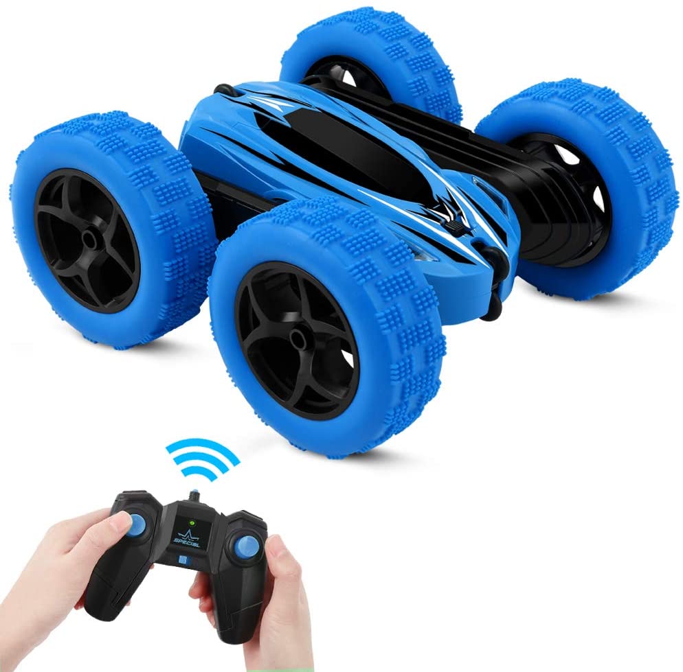 Remote Controlled Car, Rechargeable Rc Stunt Car Racing Car with Remote Control 2.4ghz Radio Remote Controlled Buggy Car High Speed Toy Car Racing Car for Children From 6