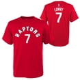 thumbnail image 1 of Youth Kyle Lowry Toronto Raptors NBA Flat Replica Name & Number Tee, 1 of 2