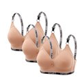 thumbnail image 1 of 3PC Women's Everyday Bralette - Snug & Firmer Support Bra | Curvy Look Enhancer, Fully Stretchable & Shape-Retaining for All Ages, 1 of 2