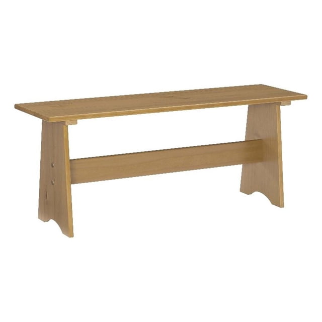 Linon Banc Grand Sans Dossier en Bois de Pin Delk, Fini Miel