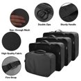 thumbnail image 3 of SNNROO 9PCS Packing Cubes for Travel Cubes Set with Toothbrush cup Foldable Suitcase Organizer Lightweight Luggage Storage Bag  Gray, 3 of 9