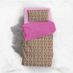 Bacati - Damask Pink/Choc Twin Comforter