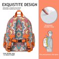 thumbnail image 2 of Zen Inspired Pattern Spiritual Awakening Print Lotus Flower Yoga Art Student Backpack Adjustable Shoulder Straps Chest Strap Durable, 2 of 6