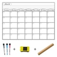thumbnail image 1 of Bangcool Ensemble de Calendrier Tableau Blanc Magnétique 11 x 16 Po Calendrier de Réfrigérateur Planificateur Effaçable à Sec, 1 of 10
