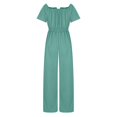 thumbnail image 4 of Birdeem Combinaison Droite Ample à une Ligne de Col pour Femmes Pantalon Polyvalent, 4 of 5