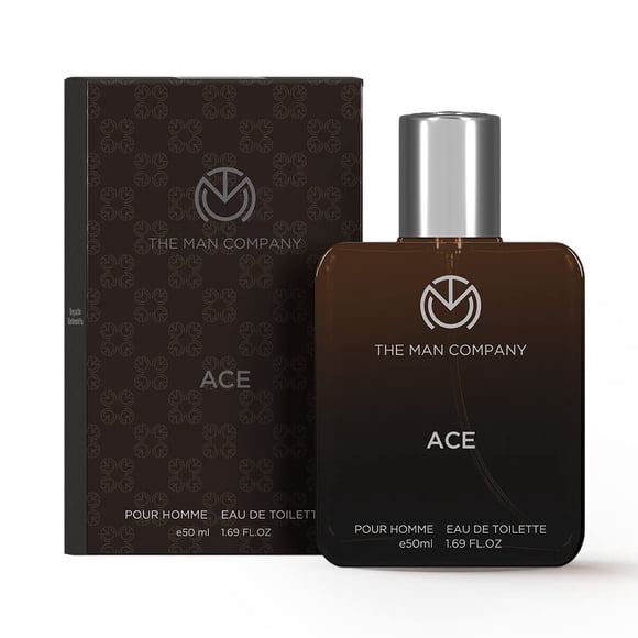 The Man Company Ace Pour Homme Eau De Toilette Perfume For Men 50ml, 1.7 Fl.oz. | Premium Long Lasting Fragrance For Boys - With Bergamot, Iris & Amber Notes | Perfect Gift For Husband, Brother