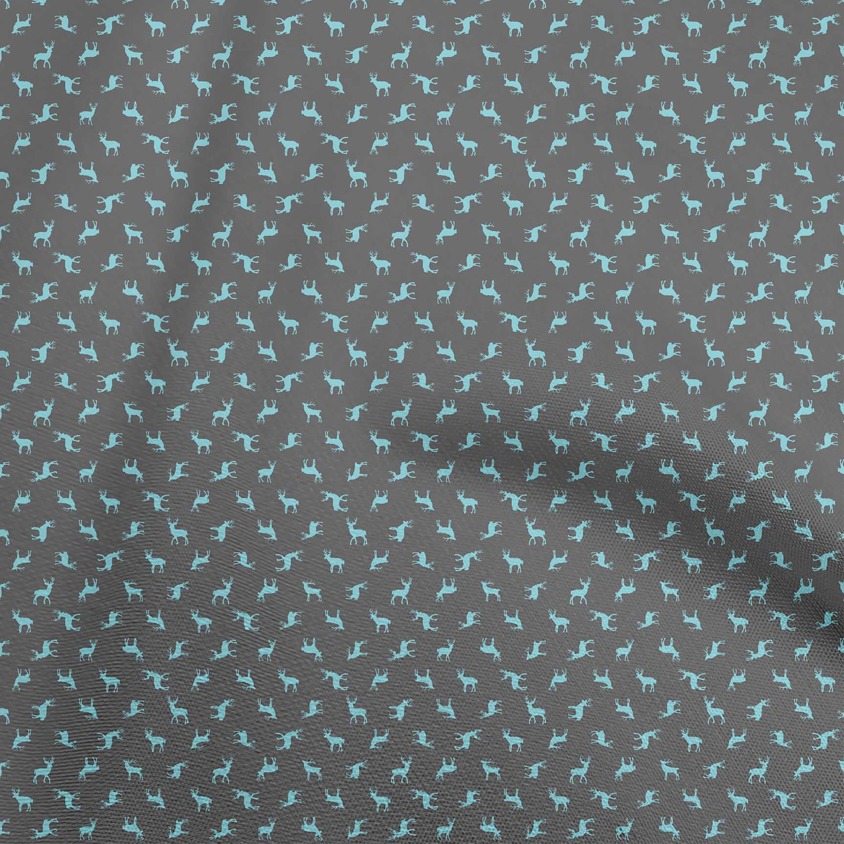 oneOone Cotton Flex Gray Fabric Animal Sewing Craft Projects Fabric Prints By Yard 40 Inch Wide